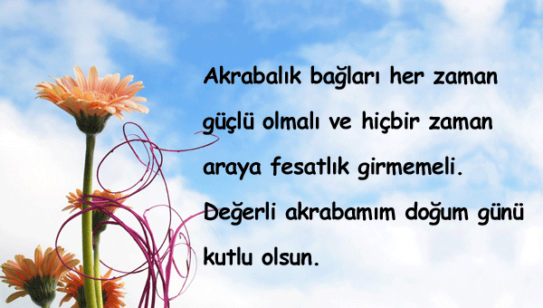 Akrabaya Doğum Günü Mesajları