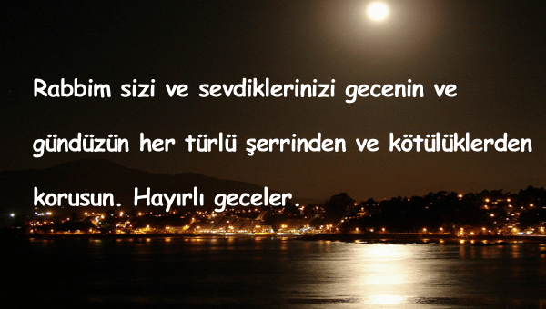 Dini İyi Geceler Mesajları