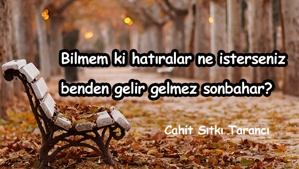 Sonbahar İle İlgili Güzel Sözler