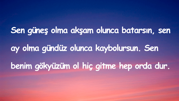Gökyüzü İle İlgili Güzel Sözler