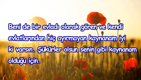 Kaynanama Güzel Sözler