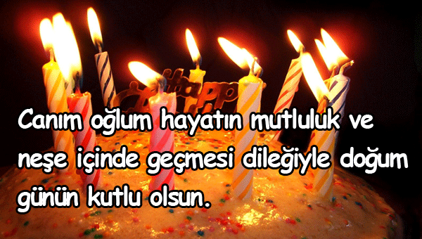 Oğluma Doğum Günü Mesajları