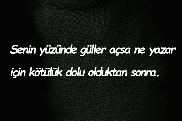 Kötülere Söylenecek Sözler