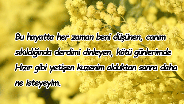 Kuzene Güzel Sözler