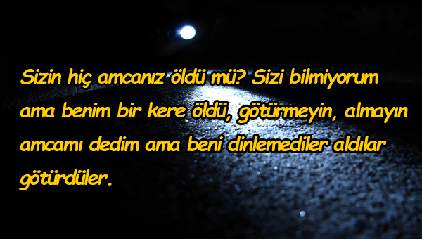 Vefat Eden Amcaya Sözler