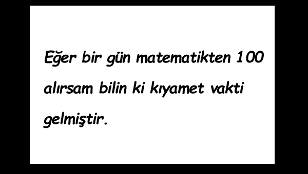Komik Öğrenci Sözleri