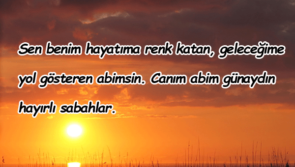 Abiye Günaydın Mesajları