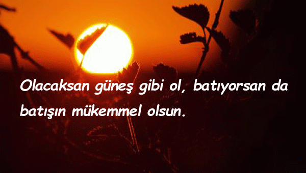 Güneş İle İlgili Güzel Sözler