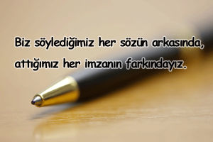 İmza İle İlgili Sözler