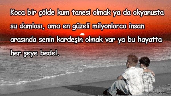 Kardeşe Güzel Sözler