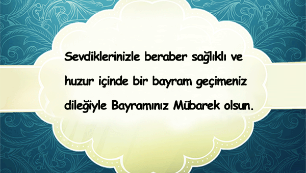 Ramazan Bayramı Mesajları