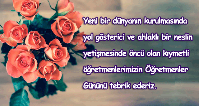 Öğretmenler Günü Kutlama Mesajları