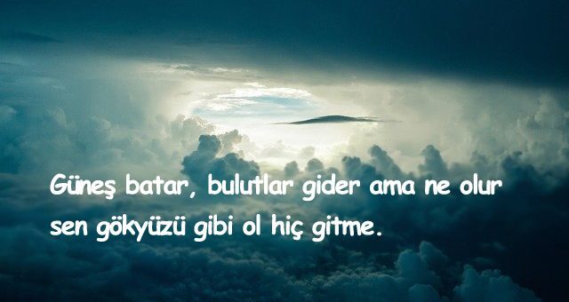 Bulut İle İlgili Sözler