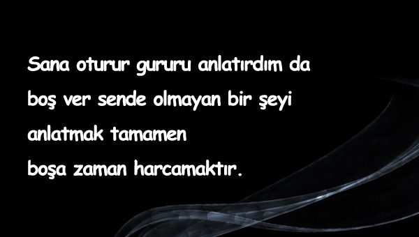 Gurursuz İnsanlara Sözler
