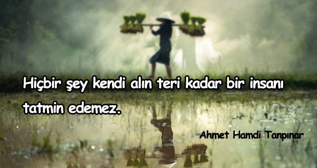 Alın Teri İle İlgili Sözler
