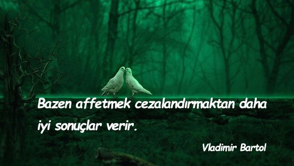 affetmek ile ilgili sözler