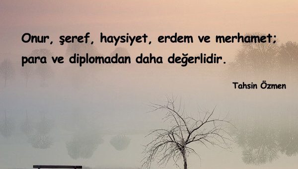 Onur İle İlgili Sözler