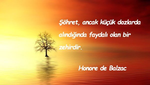 Şöhret İle İlgili Sözler