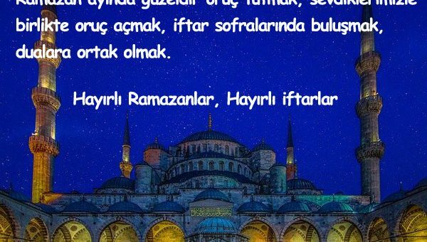 iftar sözleri ve iftar mesajları