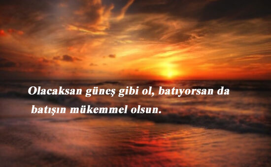 Gün Batımı İle İlgili Sözler