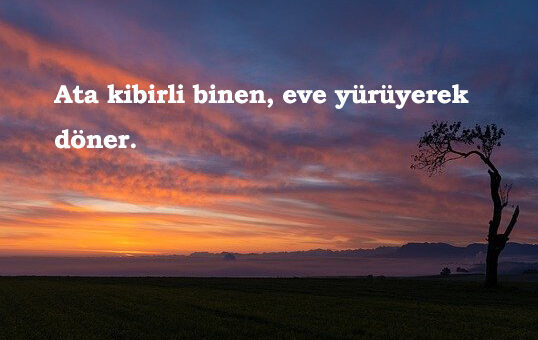 Kibir İle İlgili Sözler