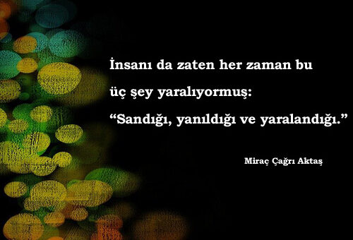 Miraç Çağrı Aktaş Kitap Sözleri