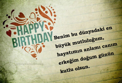 Erkek Sevgiliye Doğum Günü Mesajları