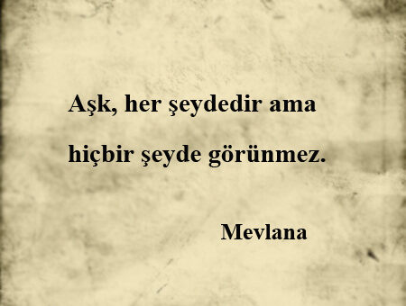 Güzel Mevlana Sözleri Kısa