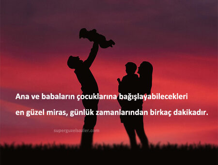 Aileye Güzel Sözler Kısa