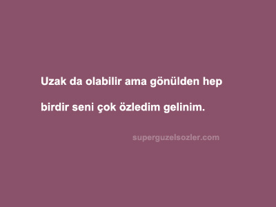 Geline En Güzel Sözler