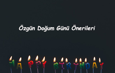 Doğum Günü Önerileri