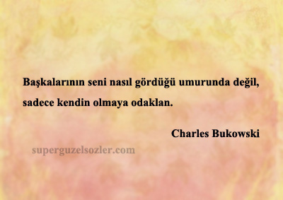 Charles Bukowski Sözleri Kısa