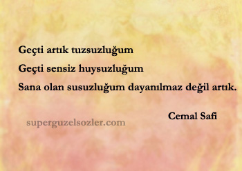 Cemal Safi En Güzel Sözleri