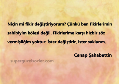 Cenap Şahabettin Kitap Alıntı Sözleri