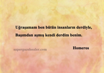 Homeros Sözleri Anlamlı