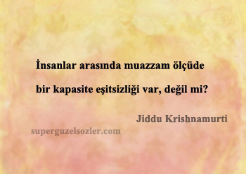Jiddu Krishnamurti Sözleri Kısa