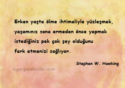 Stephen W. Hawking Meşhur Sözleri