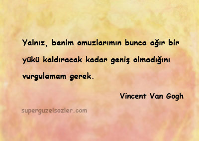 Vincent Van Gogh Sözleri Kısa