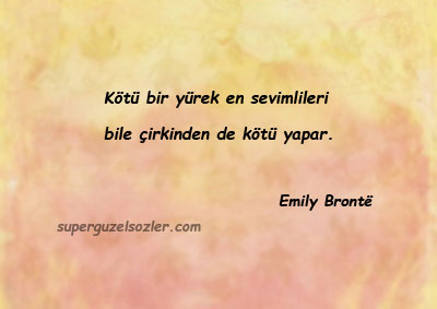 Emily Brontë Sözleri Kısa